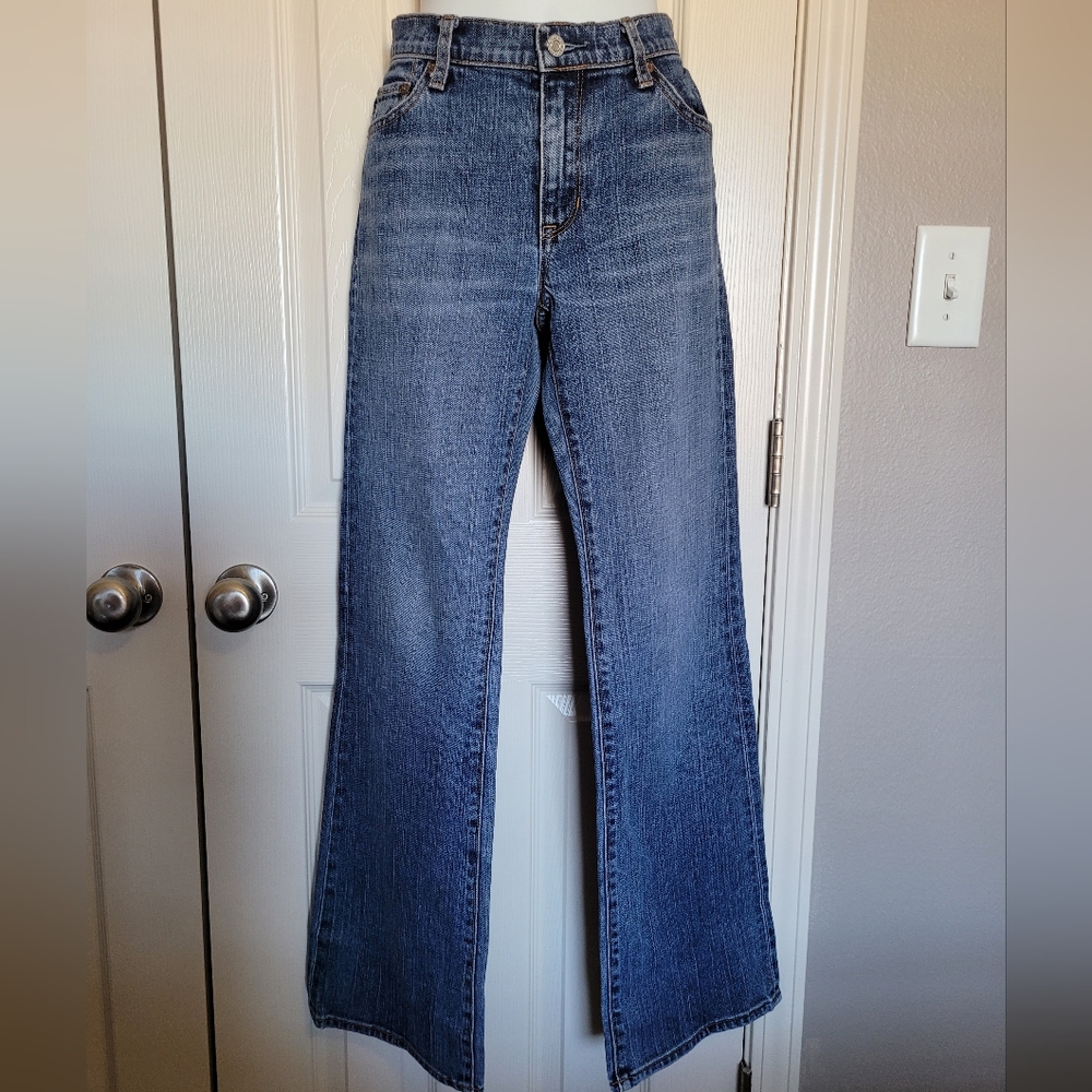 Gap Low Rise Boot Cut Stretch Jeans - Sz 8R, Blue, GUC